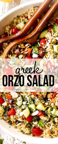 Greek Orzo Pasta Salad