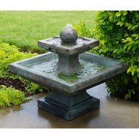 Henri Studio Equinox 24"H Relic Azura LED Outdoor Fountain - #65G53 | Lamps Plus