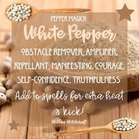 White Pepper Willow Witchcraft