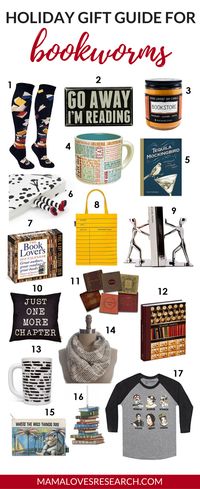 Holiday Gift Guide for Bookworms - Mama Loves Research