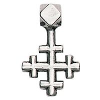 The Vikings readily accepted Christ into their own pantheon of gods and the cross became a recognized symbol. The crossle has a single cross on each arm, transforming the usual equal armed design into five crosses, empowering and augmenting its beauty. For Purity and Spirituality.Made of pewter and provided with a chain. Approximate size: .75" x 1"