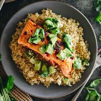 This Chipotle Baked Salmon with Avocado Salsa is an easy baked salmon recipe packed full of nutrition and flavor.