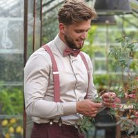 Bring a boho vibe to your wedding outfit with these beautiful pink suspenders and matching bow tie from Sir Redman. Add color to your special day and show your stylish side!🐓 . #sirredman #bohemianwedding #groomstyle #pinkbraces #weddingfashion #wedding #love #weddingday #weddingphotography #weddinginspiration #weddingphotographer #weddings #engaged #weddingideas #weddingplanning #weddinginspo #bridetobe #instawedding #ido #engagement #weddingplanner #brideandgroom #groomsmen