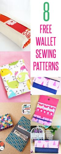 free wallet patterns | wallet sewing tutorials | diy wallets | kids wallets