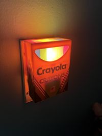 Vintage 1990s Crayola Crayons Night Light - Etsy