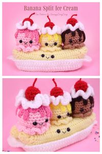 Crochet Ice Cream Amigurumi Free Patterns - DIY Magazine