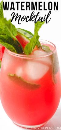 There's nothing like a refreshing Watermelon Mocktail with fresh mint and lime on a hot summer day! It's a 5 star resort worthy drink you can make at home that's perfect for kids and adults alike!