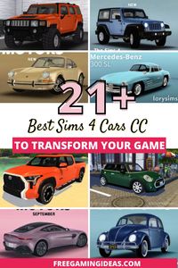 Freegamingideas is your one-stop shop for all things Sims 4 cars! Whether you're looking to customize your Sim's ride with some of the best car mods out there or simply want to add some stylish new cars to your game, we've got you covered. From classic cars to hot rods and race cars, you'll find it all here.