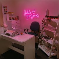 Hello Gorgeous Neon Signs | LED Neon sign | Salon neon sign