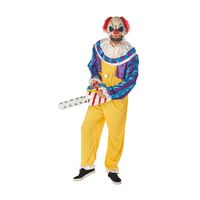 À défaut de faire rire, ce masque de clown fera frissonner les convives lors de votre soirée d'Halloween ! Vous serez méconnaissable et surtout très inquiétant dans cet effroyable déguisement… - #LaFoirFouille #FFstyle #fête #Halloween