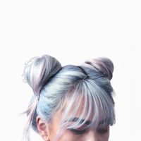 space bun hairstyle