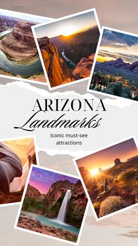 Get ready to be amazed by the jaw-dropping landmarks of Arizona! From the Grand Canyon to Antelope Canyon, this state is filled with natural wonders that will leave you in awe. Pack your bags and get ready for an unforgettable adventure!