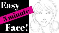 SKETCH a WHIMSICAL FACE in JUST 5 MINUTES (FREE Face Drawing Guidelines ...