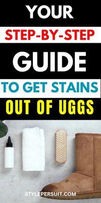 Cleaning stains from Uggs, especially those made from sheepskin or suede, requires gentle care to avoid damaging the material. Discover the step-by-step guide to help you get stains out of Uggs: