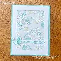 Faux Double Stamped Vellum - ChatnCraft with Lorraine