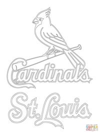 St. Louis Cardinals Logo coloring page | Free Printable Coloring Pages