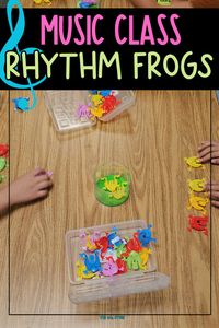 Your elementary music students will have a hoppin' good time with this rhythm frog game! Students can play competatively with a partner, or individually! This is a perfect game to teach your students for those days you have a substitute in music, a class party, or just as an everyday center!