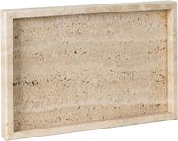 Amazon.com: MAONAME Natural Travertine Stone Tray, Vanity Decorative Tray, Bathroom Countertop Tray, Rectangle Marble Tray for Perfume, Candle 10"x 4.8" : Home & Kitchen