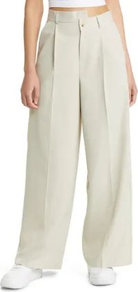 Free shipping on orders over $89. Shop Topshop Topshop Asymmetric Waist Wide Leg Trousers at Nordstromrack.com. Contemporary cool reaches the workwear scene with these office-ready trousers made with a touch of stretch for comfort.