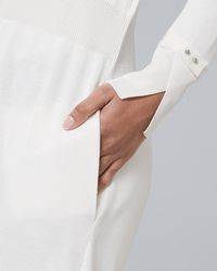 Women's Cuff-Detail Midi Coverup by White House Black Market