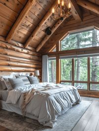 25 Log Cabin Bedroom Ideas