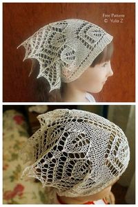 Head Kerchief Free Knitting Patterns & Paid - Knitting Pattern