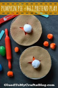 Pumpkin Pie - DIY Felt Pretend Play Set