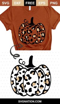 Leopard Pumpkin SVG - Free Fall SVG Files