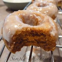 Pumpkin donuts in the babycakes donut maker-easy as 'pie'