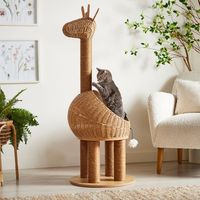 FRISCO Giraffe 51" Wicker Cat Tree & Condo - Chewy.com