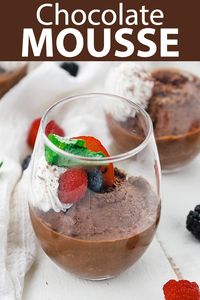 This chocolate mousse recipes is delicious, incredibly easy to make and is the perfect dessert to serve up to guests or loves ones.