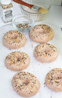 It's so easy to make Whole Wheat Bagels at home in your own kitchen, and they are completely oil-free. This was my first time making bagels, and I was surprised by how fun and simple it is!