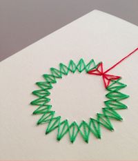 Stitched Christmas card.