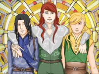 LotR/S: Cousins by Houkakyou on DeviantArt (Fingon, Maedhros and FInrod)