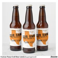 Custom Texas Craft Beer Labels