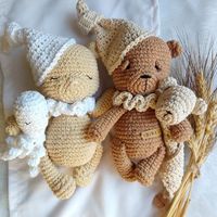 PATRON GRATIS Pareja de Ositos Amigurumi