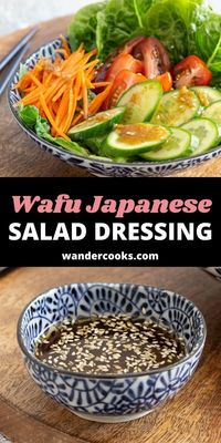 Wafu Dressing is an easy vinaigrette you can whip up in less than a minute. With the perfect balance of flavour from soy sauce, rice wine vinegar and sugar, this Japanese salad dressing will bring effortless flavour to raw salads, vegetables and grilled meats.