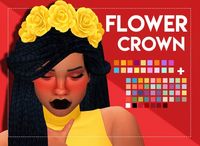 Simsworkshop: Flower Crown by Weepingsimmer • Sims 4 Downloads