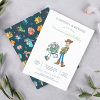 2 Infinity and Beyond Toy Story - 2nd Birthday Invitation Disney Template