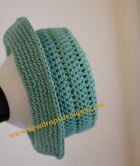 Teal Crochet Hat with Brim | FaveCrafts.com