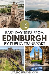 Discover the best day trips from Edinburgh by train or bus, all reachable in three hours or less. From dramatic castles to quaint fishing villages, here are the best excursions to do around Edinburgh, Scotland.