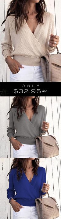 Jacoba Wrap Sweaters - Just $33 USD!