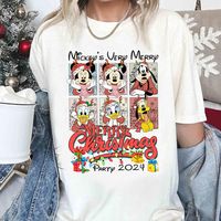 Vintage Disney Mickey And Friends Merry Christmas Shirt