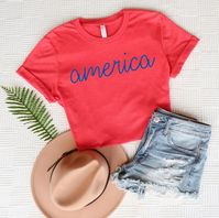 America Shirt // America T Shirt // 4th of July Shirt // Shirt - Etsy