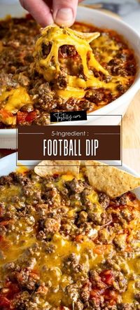 5-Ingredient Football Dip: Ready In 35 Minutes via @tastillyb