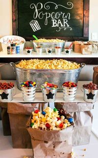 Movie Night Popcorn Bar by Happily Hughes