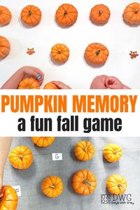 pumpkin fall games for preschoolers, toddlers and kindergarteners #preschooler #preschoolgames #preschool #toddler #pumpkin #kids #fall #halloween #sahm #memory