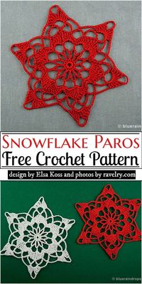 15 Free Crochet Snowflake Patterns