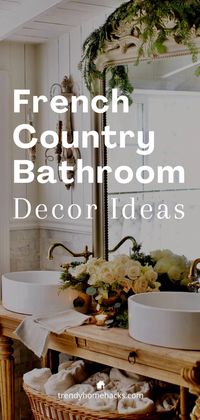 French Country Bathroom Decor Ideas: How to Achieve the Look -