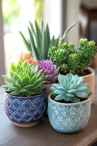 Discover creative ways to style succulents and cacti together for a vibrant display! #PlantLovers #HomeDecor. Did you know that both thrive in bright light and require minimal watering?